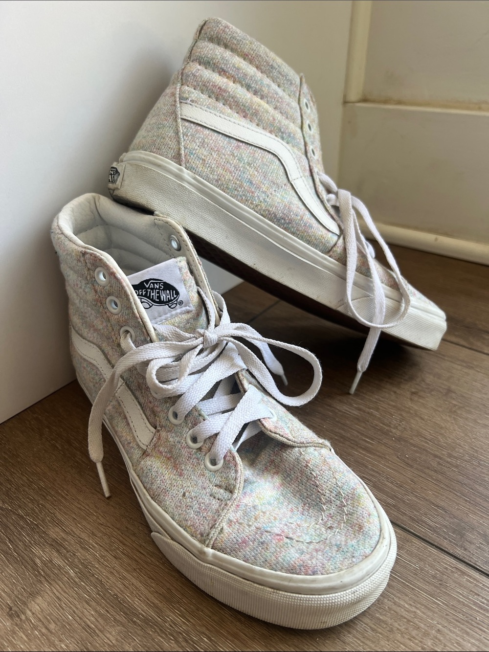 Vans Sk8-Hi Rainbow Jersey High Top Sneakers